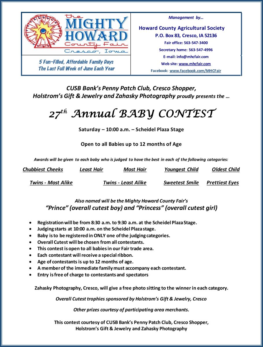 CUSB Sponsorship of Mighty Howard County Fair