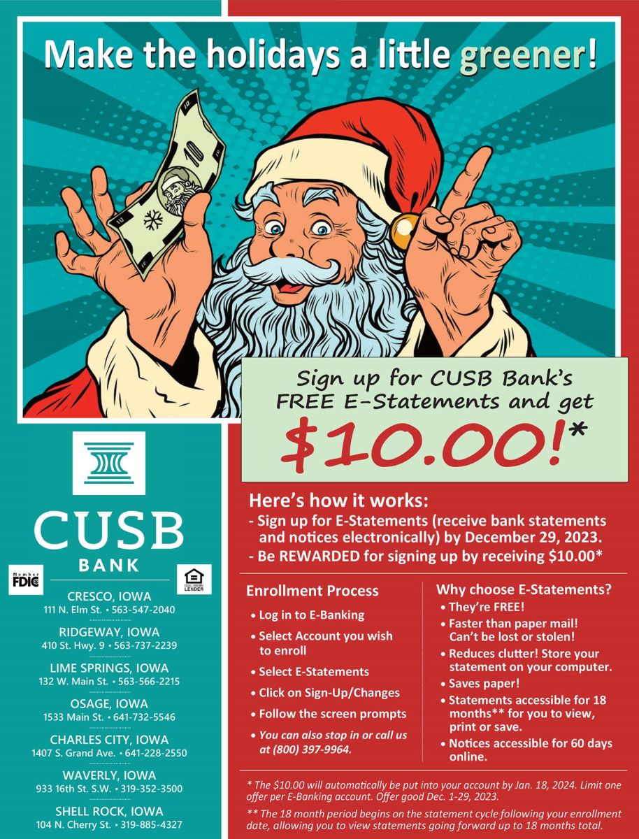 E-Statement December 2023 promotion