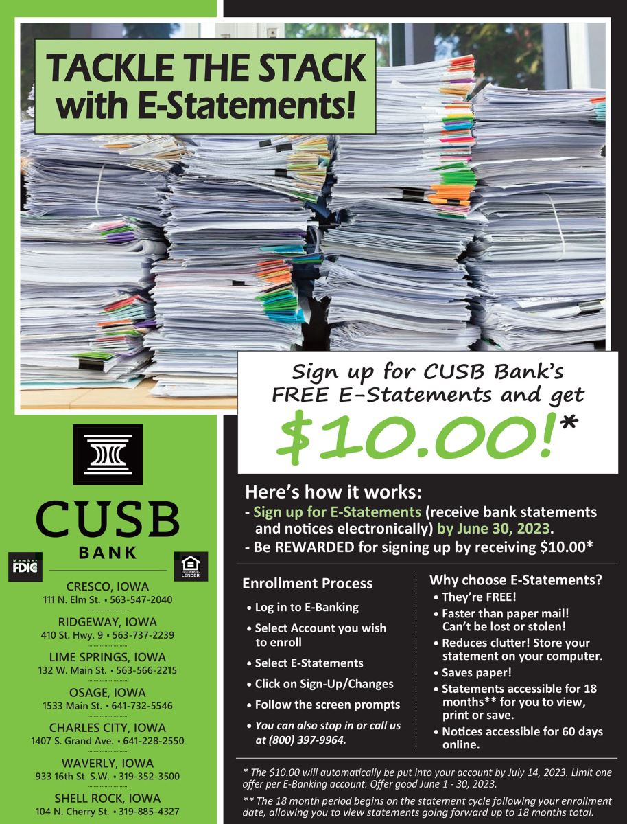June E-Statement Promo