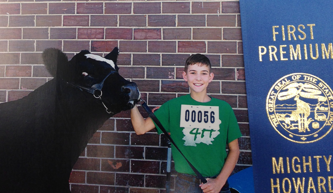 Ethan Govern with beef project