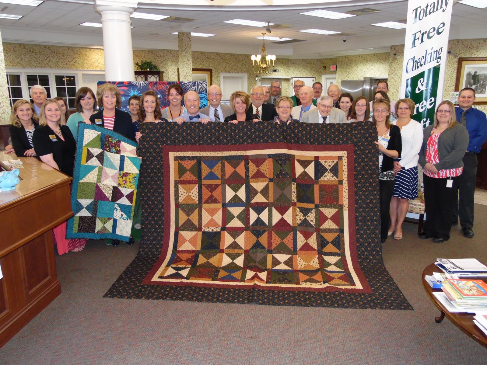 Donation to the Regional Health Services of Howard County Auxiliary's Annual Quilt Auction
