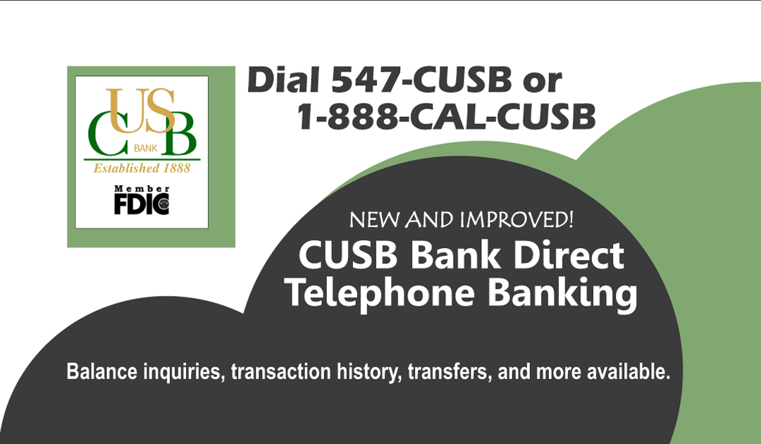 CUSB Bank Direct Telephone Banking
