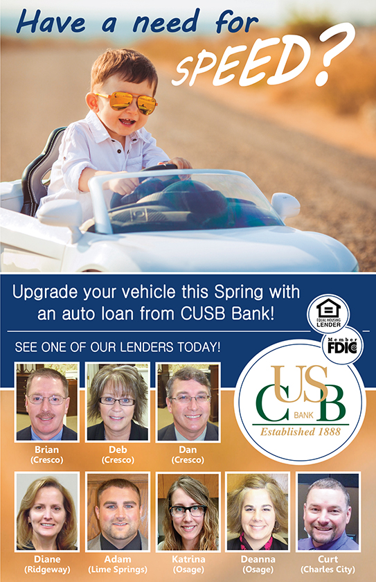 Take out an auto loan from CUSB
