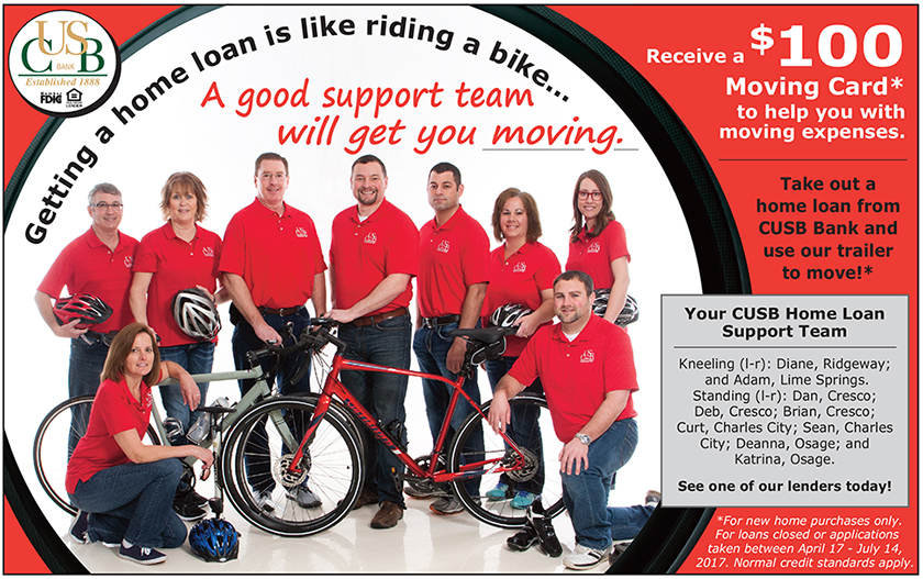 Take out a home loan from CUSB Bank and receive a $100 moving card!
